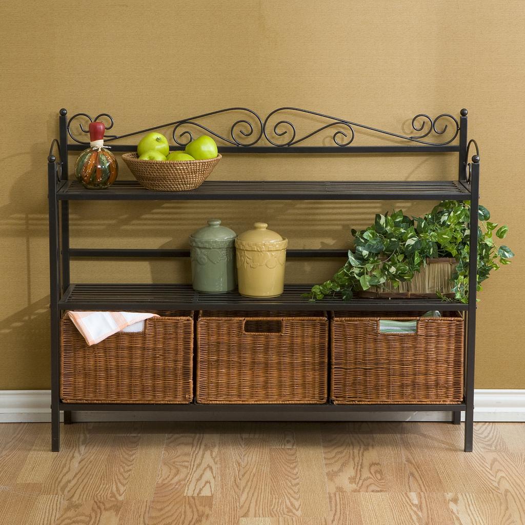 Wicker Storage Baskets For Shelves Home Design