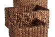 Save this item to Pinterest. Open Gallery (5 Images). Carson Espresso Wicker  Shelf Storage Baskets