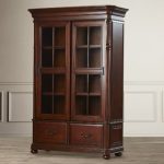 Red Bookcase With Glass Doors | Wayfair
