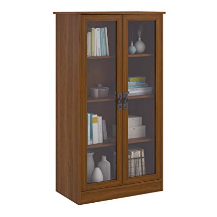Amazon.com: Ameriwood Home Quinton Point Bookcase with Glass Doors
