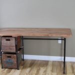 Sturdy Statements Customizable Reclaimed Wood Desk With (Optional) Drawers