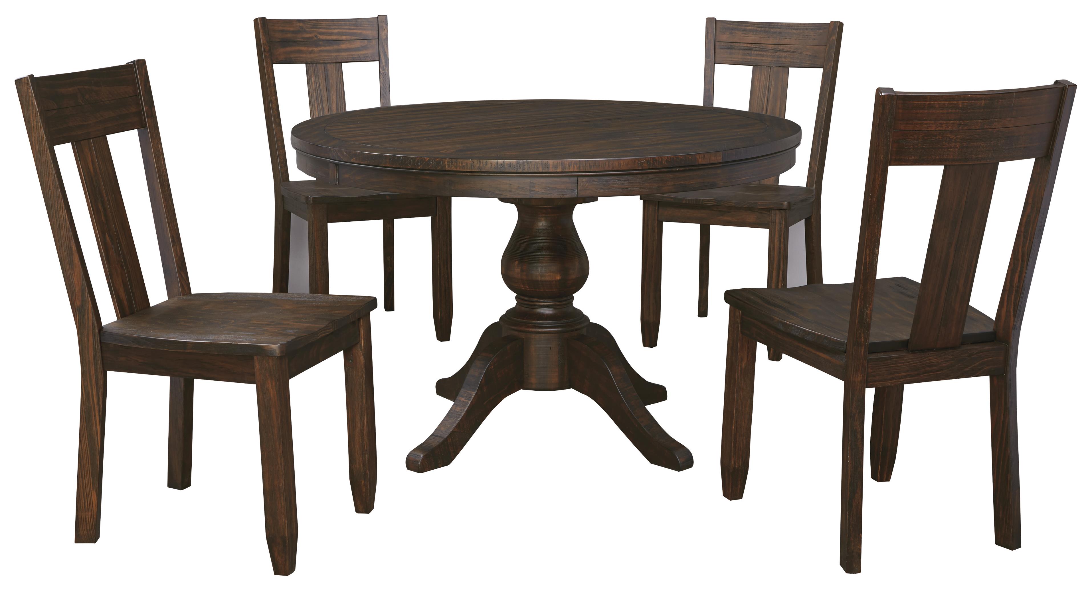 5-Piece Round Dining Table Set