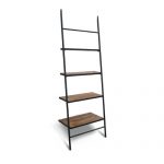 Gracie Oaks Burkholder Wood Leaning Ladder Bookcase