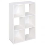 H White Stackable 6-Cube Organizer