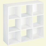 H White Stackable 9-Cube Organizer