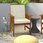 Wooden Chairs With Cushions | Wayfair