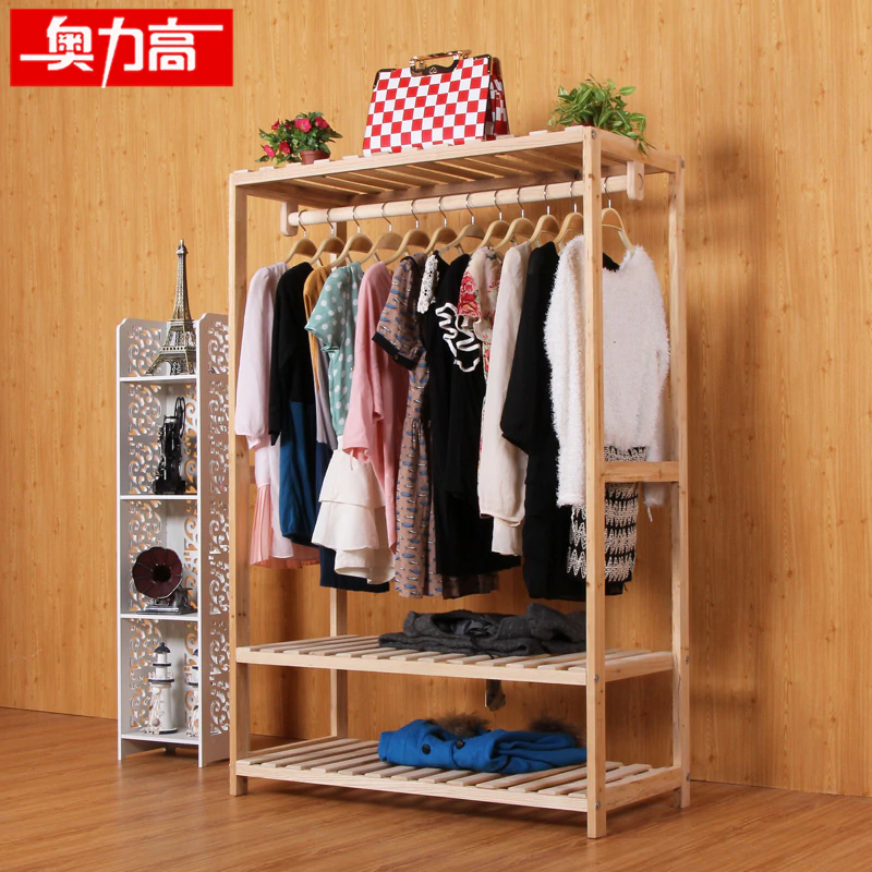 Austrian high wood clothing display clothing racks clothing store clothes  rack in the island shelf floor wall-in Dining Tables from Furniture on