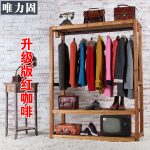 Weili solid real wood clothing store clothing racks clothing display racks  display shelf hangers child-in Dining Tables from Furniture on  Traveller Location