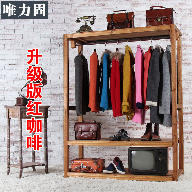 Weili solid real wood clothing store clothing racks clothing display racks  display shelf hangers child-in Dining Tables from Furniture on  Traveller Location