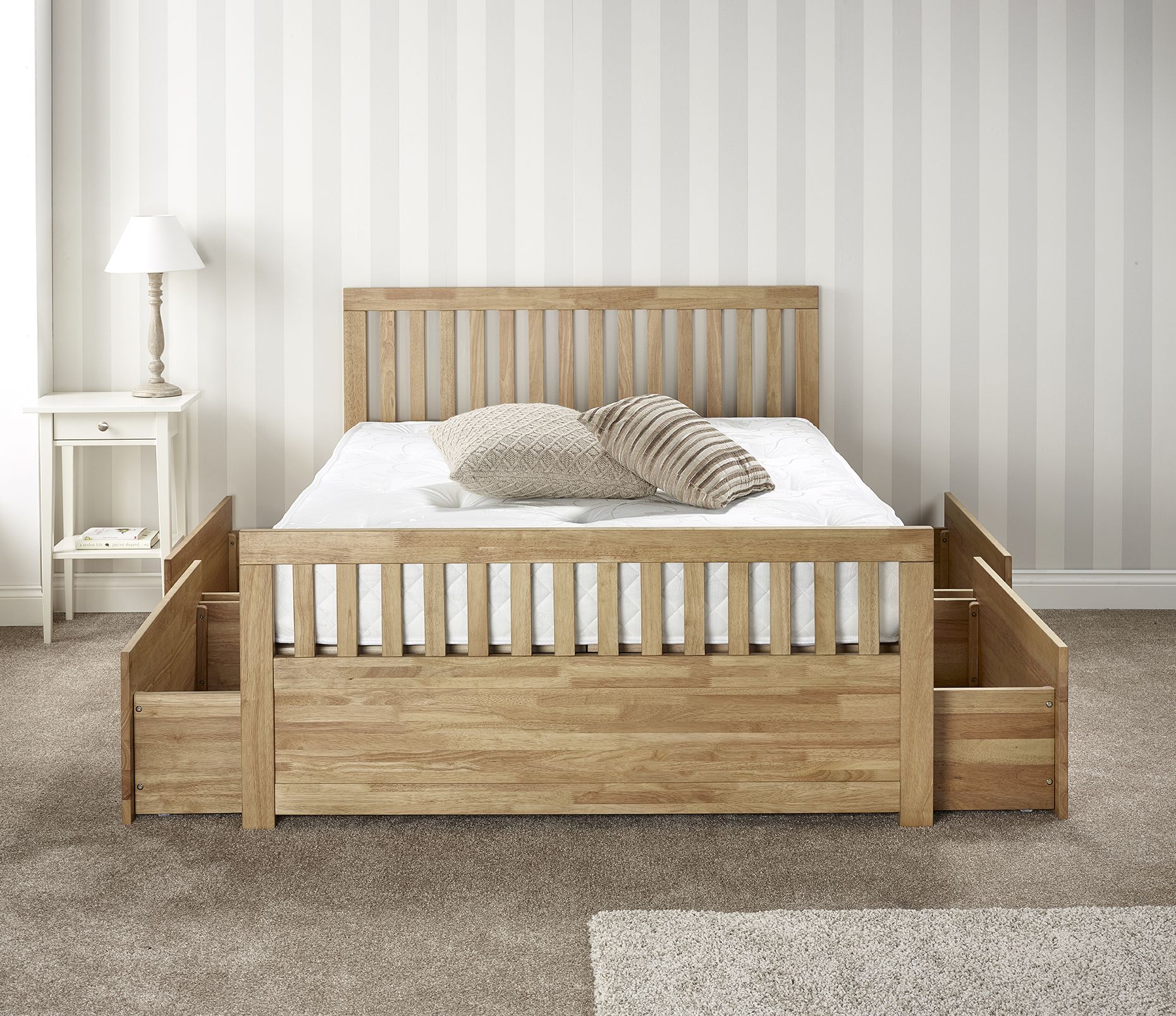 The Italian Furniture Company Leeds Ltd Importers And. Wooden Bed With Storage  Drawers