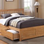 Petra Oak Kingsize Bed Frame With 2 Drawers