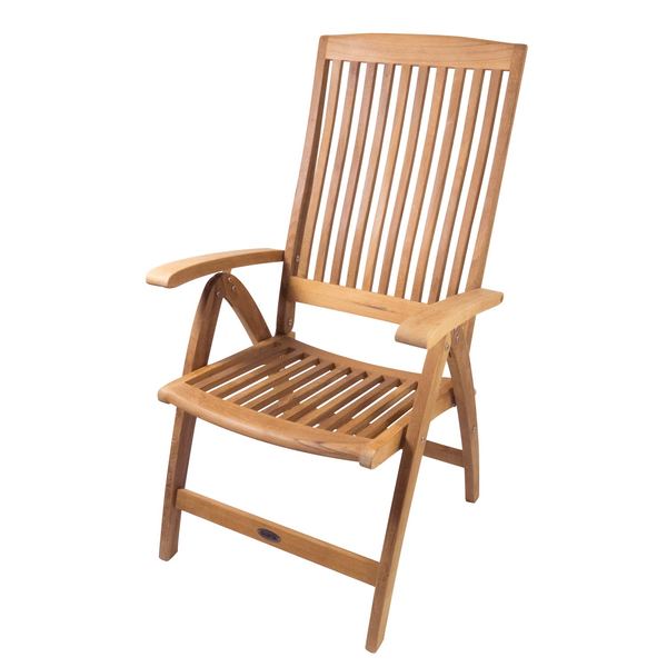 Weatherly Teak Folding Deck Chair