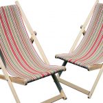 Coral Stripe Deckchairs Wooden Folding Deck Chairs Vintage Inside Remodel 5
