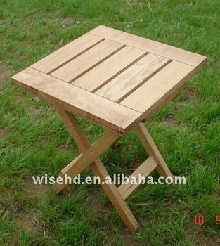 A fashionable wooden folding tea
  table  design