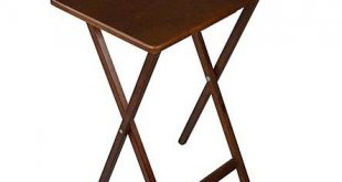 Folding Wooden Tv Tray Table, Dark Wood Finish, Plus Folds Very Easy Which  Is Used for Games or At the Diner. Plus Its Also Great for Pc, Game and a  Snack.