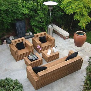 Decorate your outdoors with wooden garden
  patio furniture