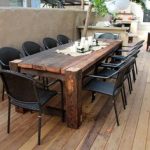 Beautiful wooden table Outdoor Wood Dining Table, Wooden Table Diy, Diy Patio  Tables,