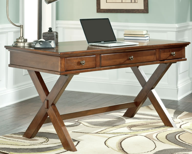 Spruce up your workspace with an
  wooden  home office desk