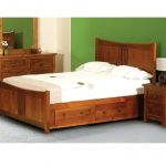 king size bed with drawers sweet dreams curlew wild cherry king size wooden  bed frame with