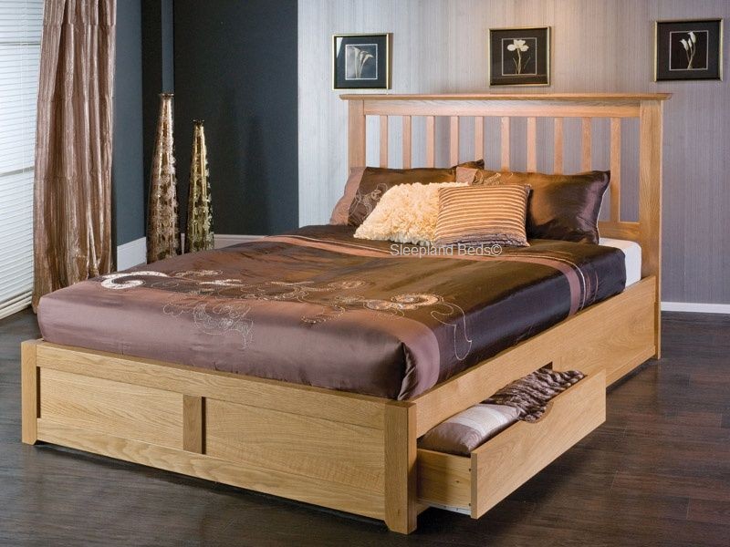 Oak Storage Bed With Drawers Limelight Bianca Frame 5ft Kingsize Pertaining  To King Size Prepare 5