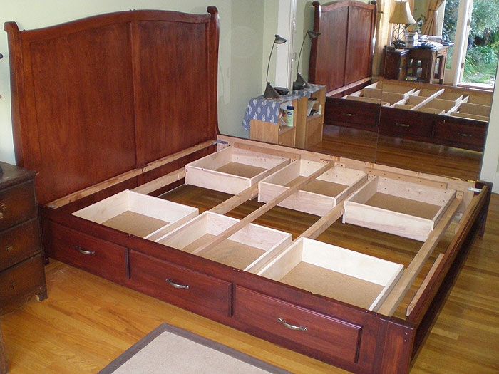 diy king size beds with storage under | Donaldo Osorio - Woodworker -  Gallery of Work