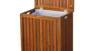 Solid Wood Spa Laundry Hamper