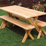 Rowland-Coman Cross-Leg Wooden Picnic Table