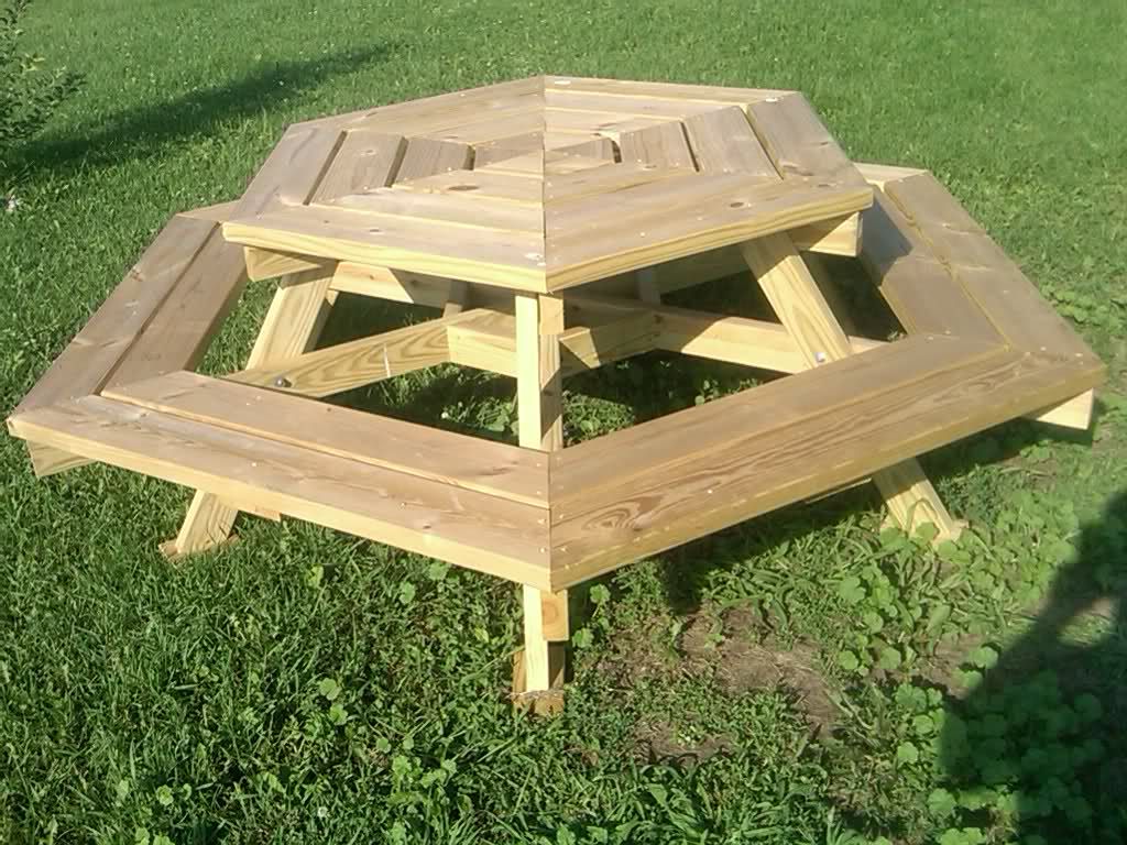 How To Build A Round Wooden Picnic Table, Sep - Amazing Wood Plans