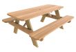 Store SKU #588756. 28 in. x 72 in. Wood Picnic Table