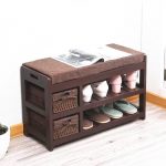 US $89.0 |Wooden Shoe Rack Storage Organizer & Hallway Bench Living Room  Cabinets for Shoe Home Entryway Shelf Stand Storage Ottoman -in Shoe  Cabinets