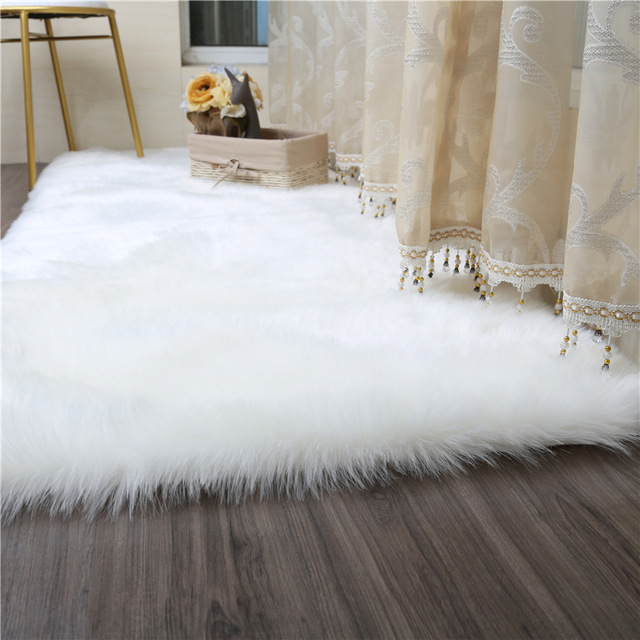 Living room/bedroom Sofa table Antiskid soft Pure White silk wool