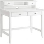 Traveller Location: Crosley Furniture KF65004WH Campbell Writing Desk with Hutch -  White: Kitchen & Dining