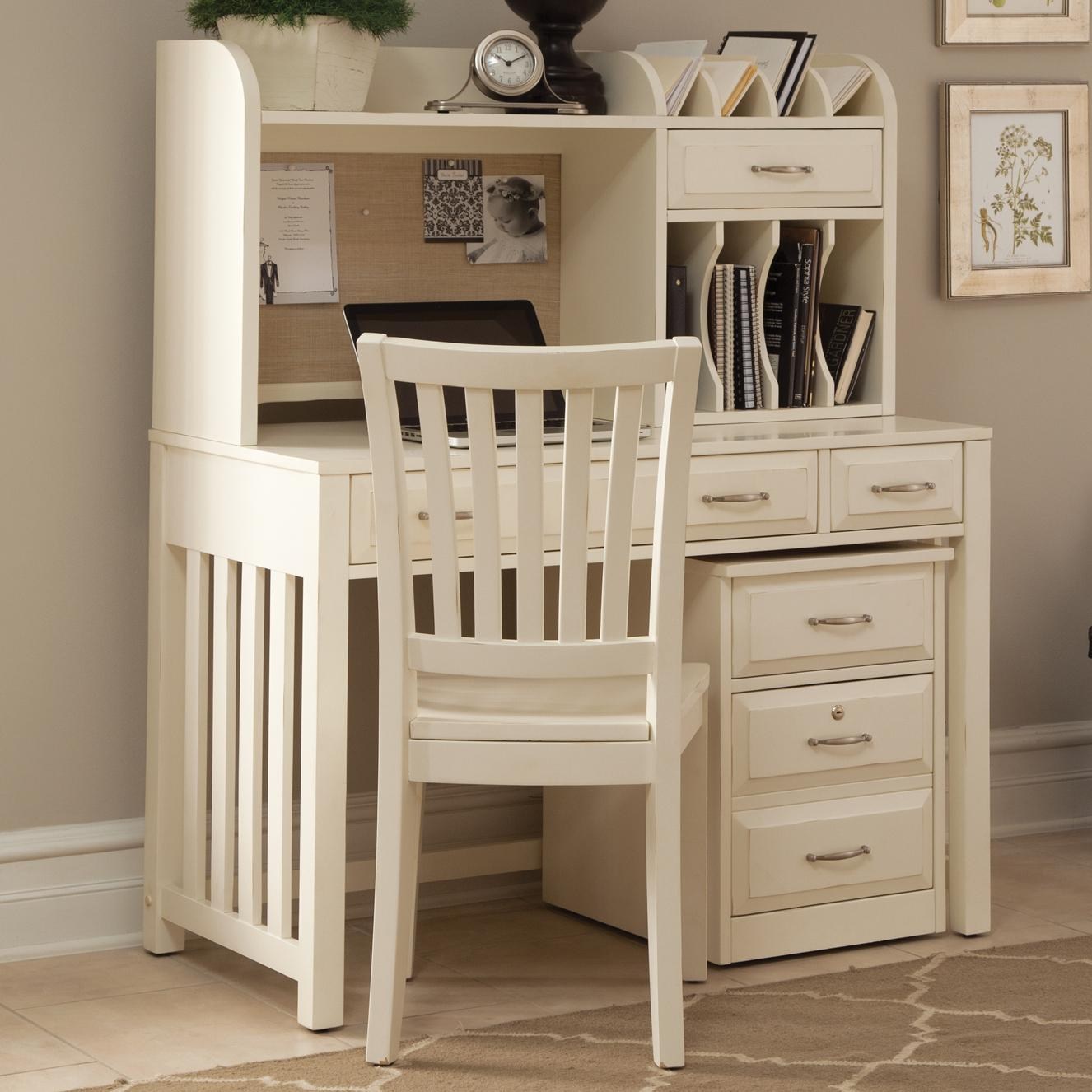 Liberty Furniture Hampton Bay - WhiteWriting Desk and Hutch