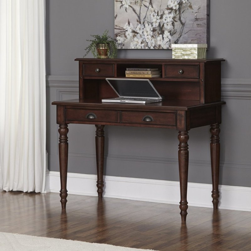 Bourbon 1-Drawer Student Desk & Hutch - Country Comfort