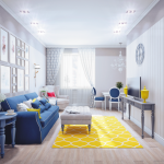 Stunning Interior Designs With Yellow Rugs And Carpets