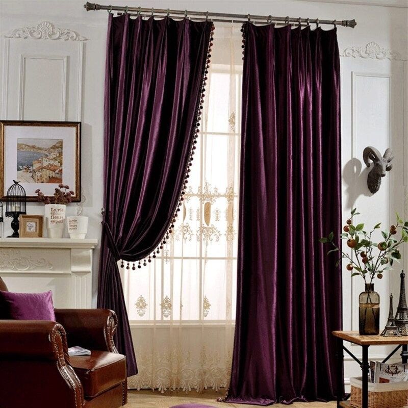 Purple Curtains for You Windows