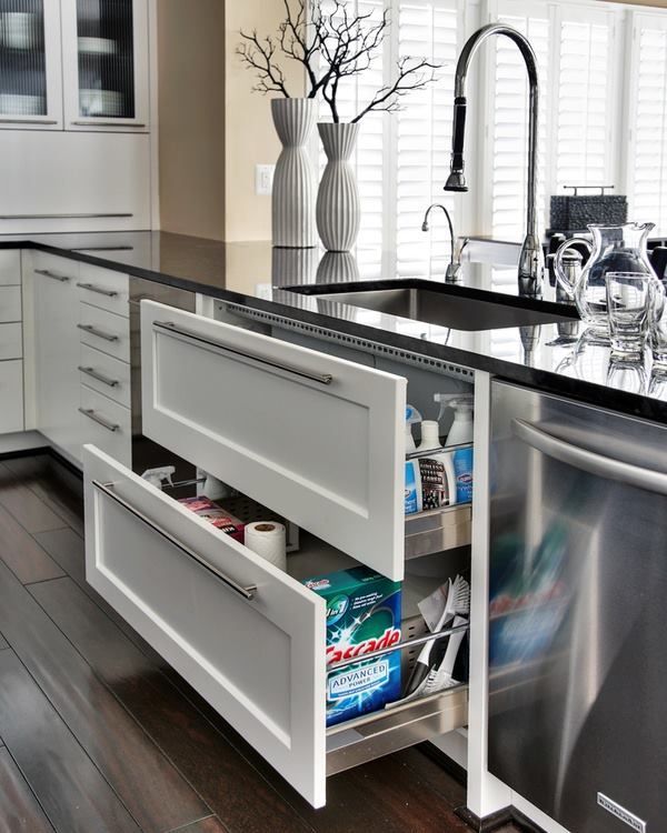 Choose an amazing corner kitchen
sink  cabinet to complement your home
design