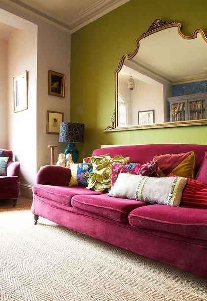 Velvet sofa- Using velvet sofa can be
  best choice