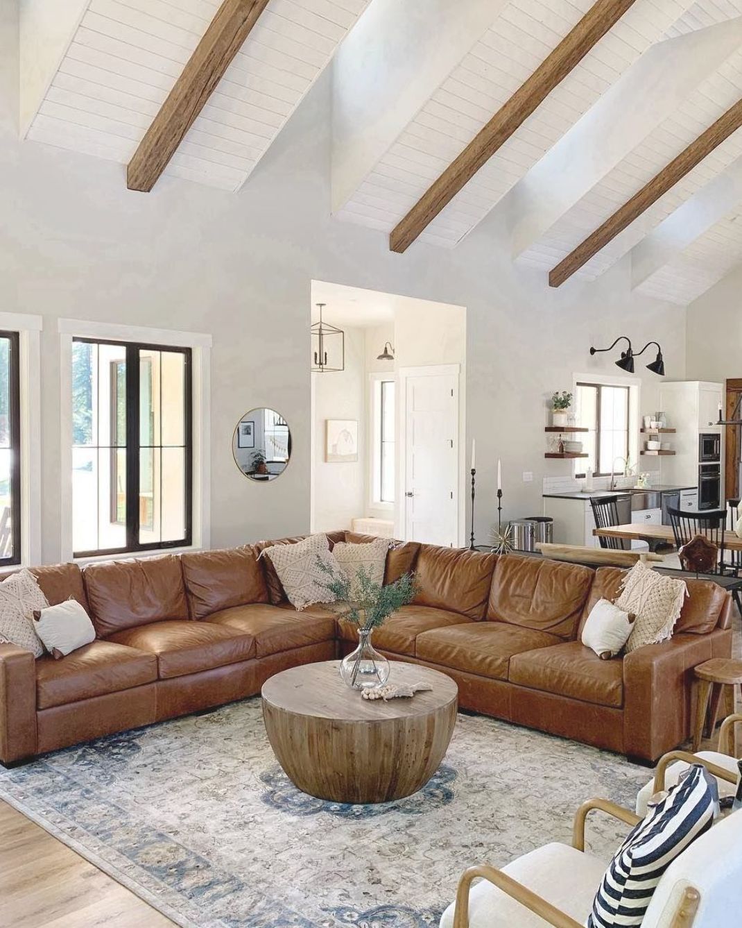 Lounging in Luxury: The Allure of a Leather Sectional Sofa
