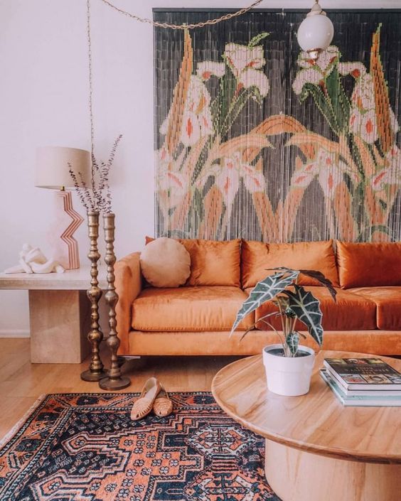 Orange Rugs for Exciting and Lively Room
  Settings