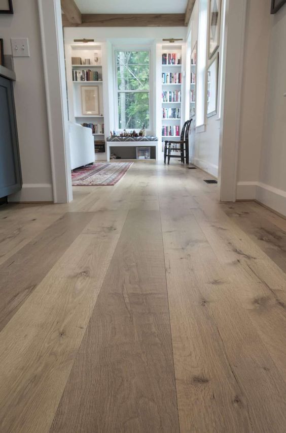 Some tips to clean and care of
modern  white kitchens with wood floors