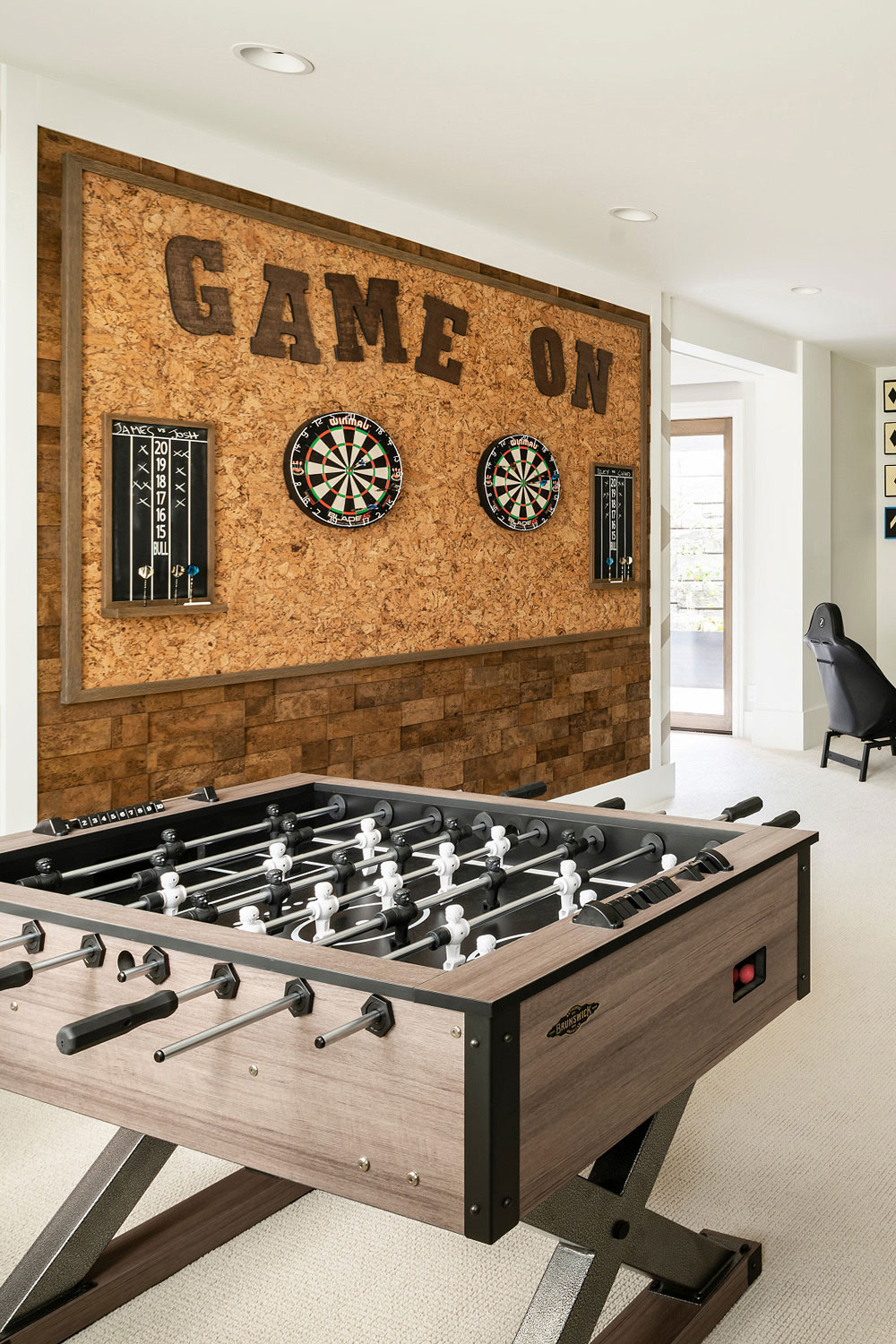 Decoration of best games room with  variety of things