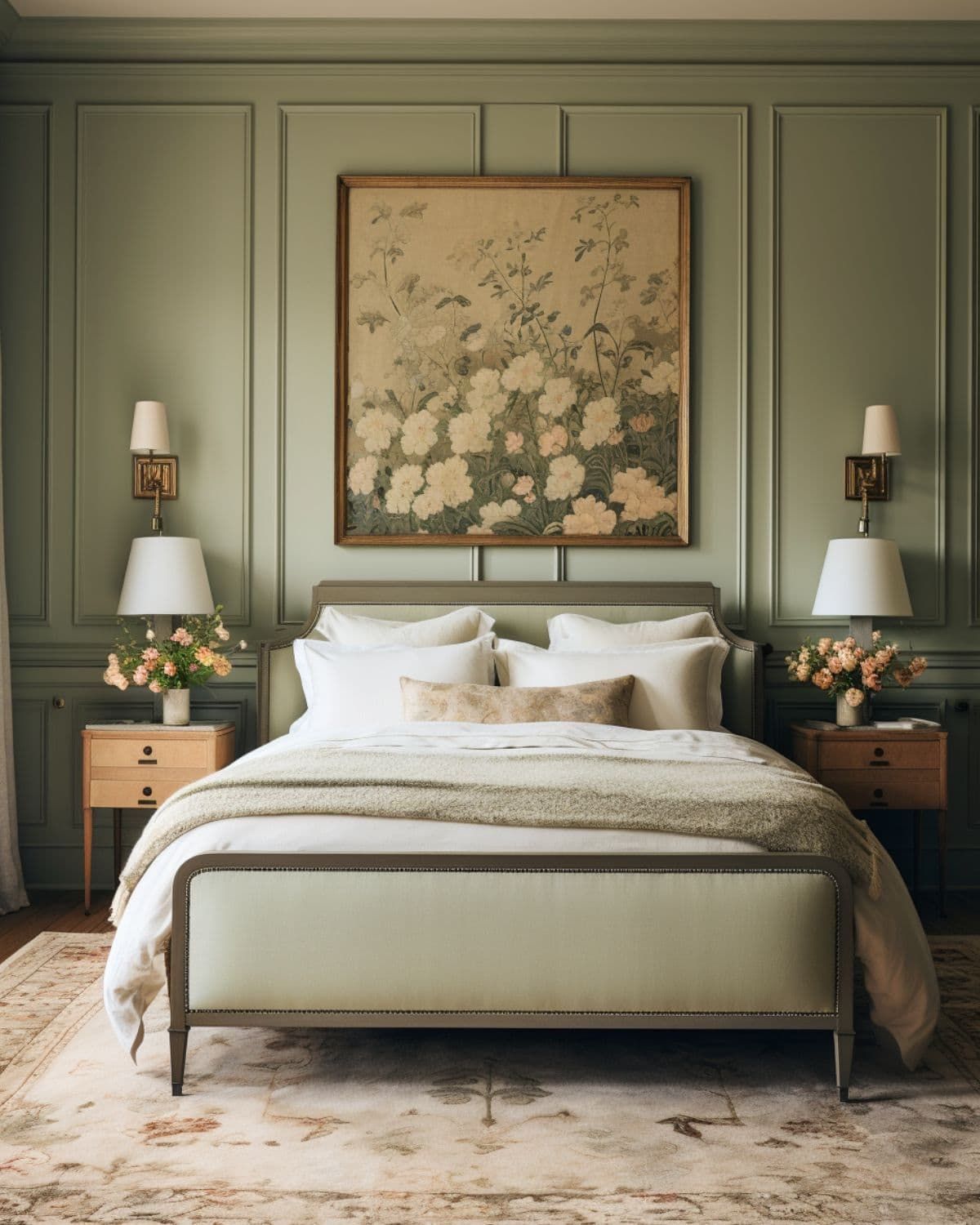 The Tranquil Oasis: Green Tone Bedroom Design Ideas
