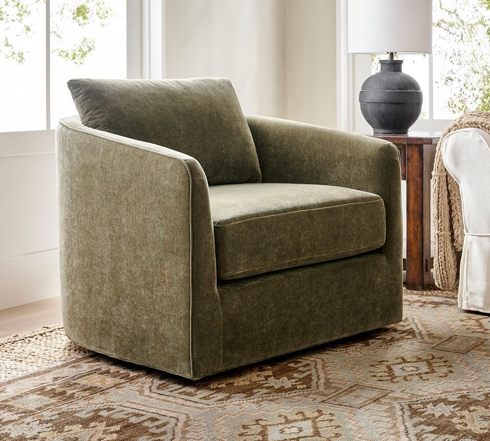 Swivel armchair provides relaxation and
comfort