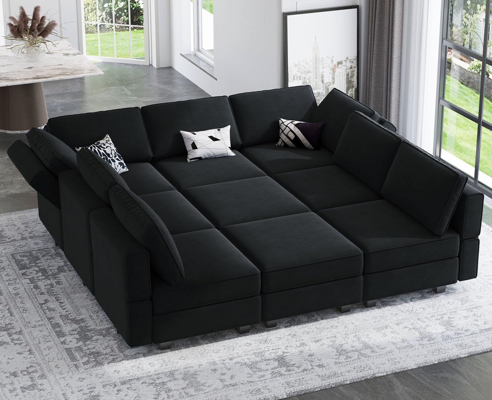 Save space and money with modular  sectional sleeper sofa