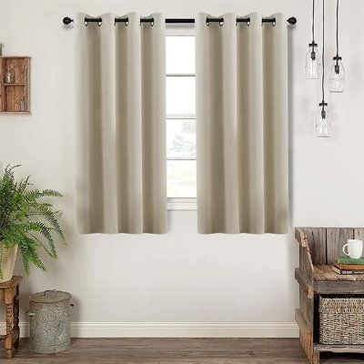Short blackout curtains ideas for bedroom