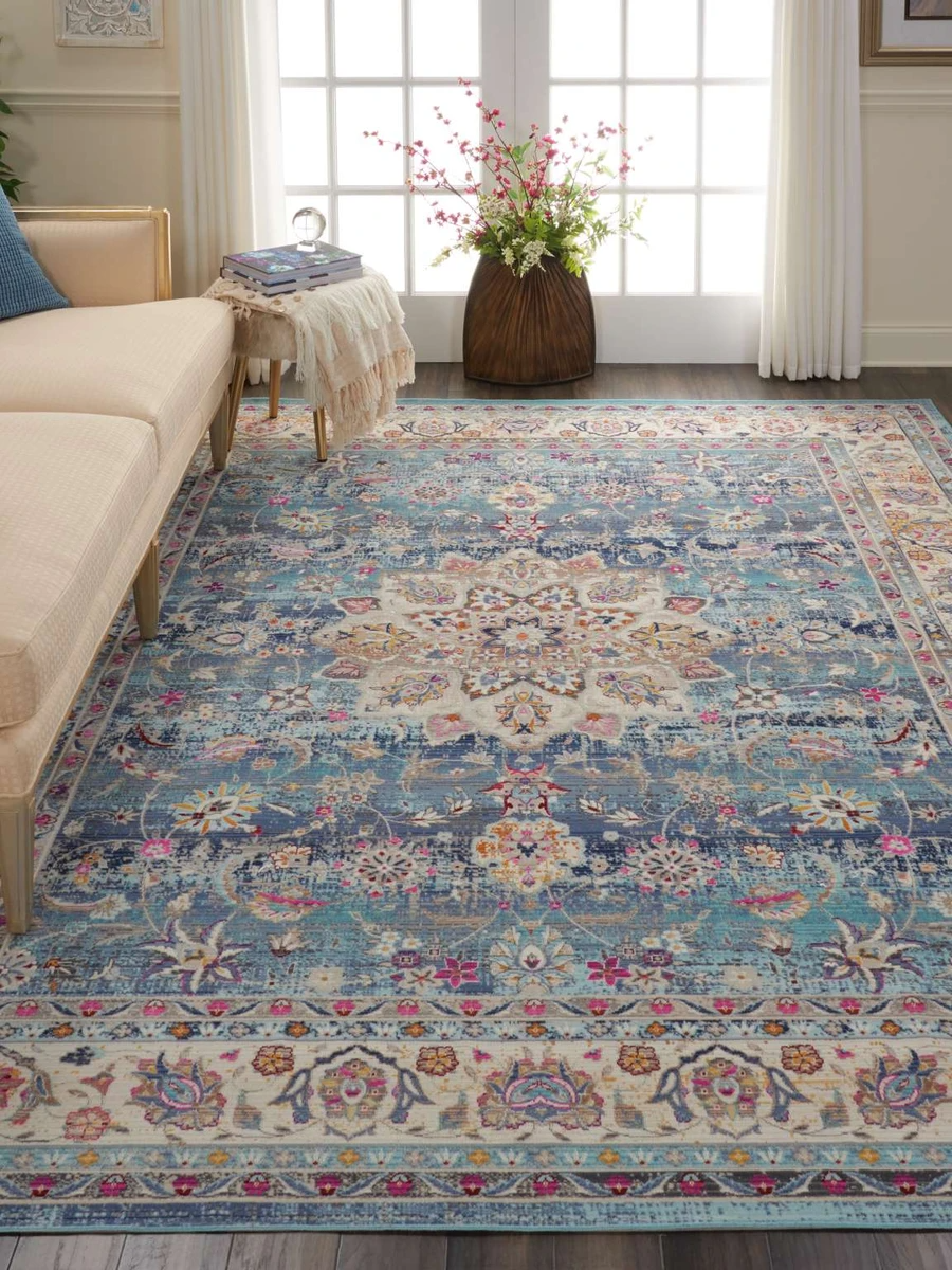 Give An Exotic Look To Your Room With
Blue Rugs