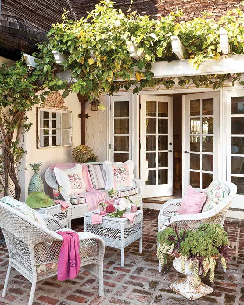 Many people swing to white wicker
  furniture due to its flexibility