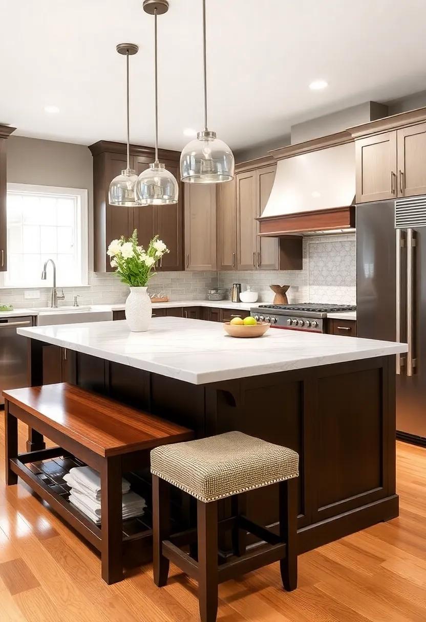 Maximizing Space: The Allure of Kitchen Islands with Benches