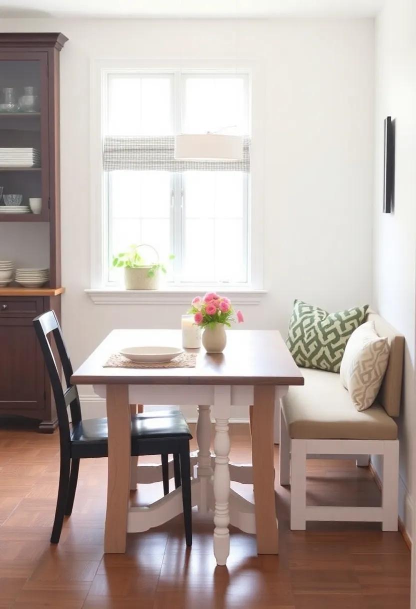 Charming Kitchen Dining Sets with Benches: A Stylish Twist